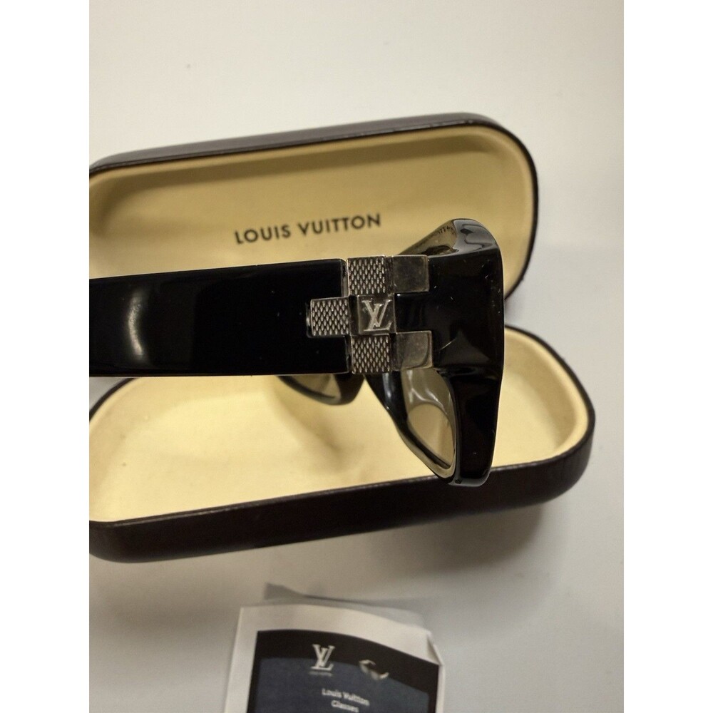 LOUIS VUITTON LV Sunglasses Z0277E Black/Silver Men w/COA & Case - Picture 5 of 7